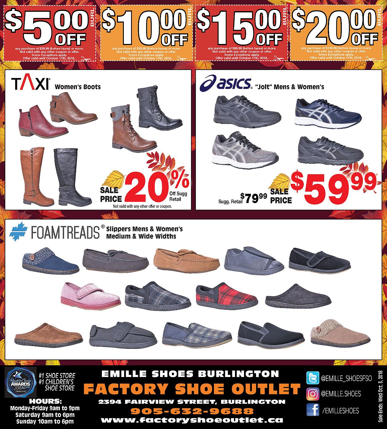 Brown Shoe Factory Outlet | 163 Ormond St, Brockville, ON K6V 2L2 | +1 613-342-5616